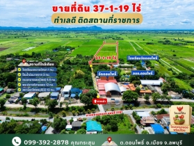 ขายที่ดินแปลงใหญ่ 37 ไร่ ต.ดอนโพธิ์ อ.เมือง จ.ลพบุรี